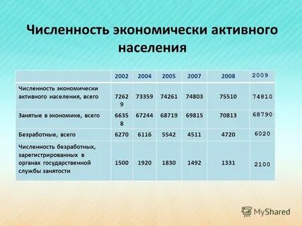 Что такое экономически активное население