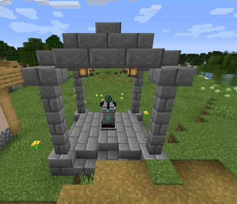 Мод на minecraft цифровой цирк. Waystones 1.12.2. мод waystones. waystones 1.16.5. waystone крафт.