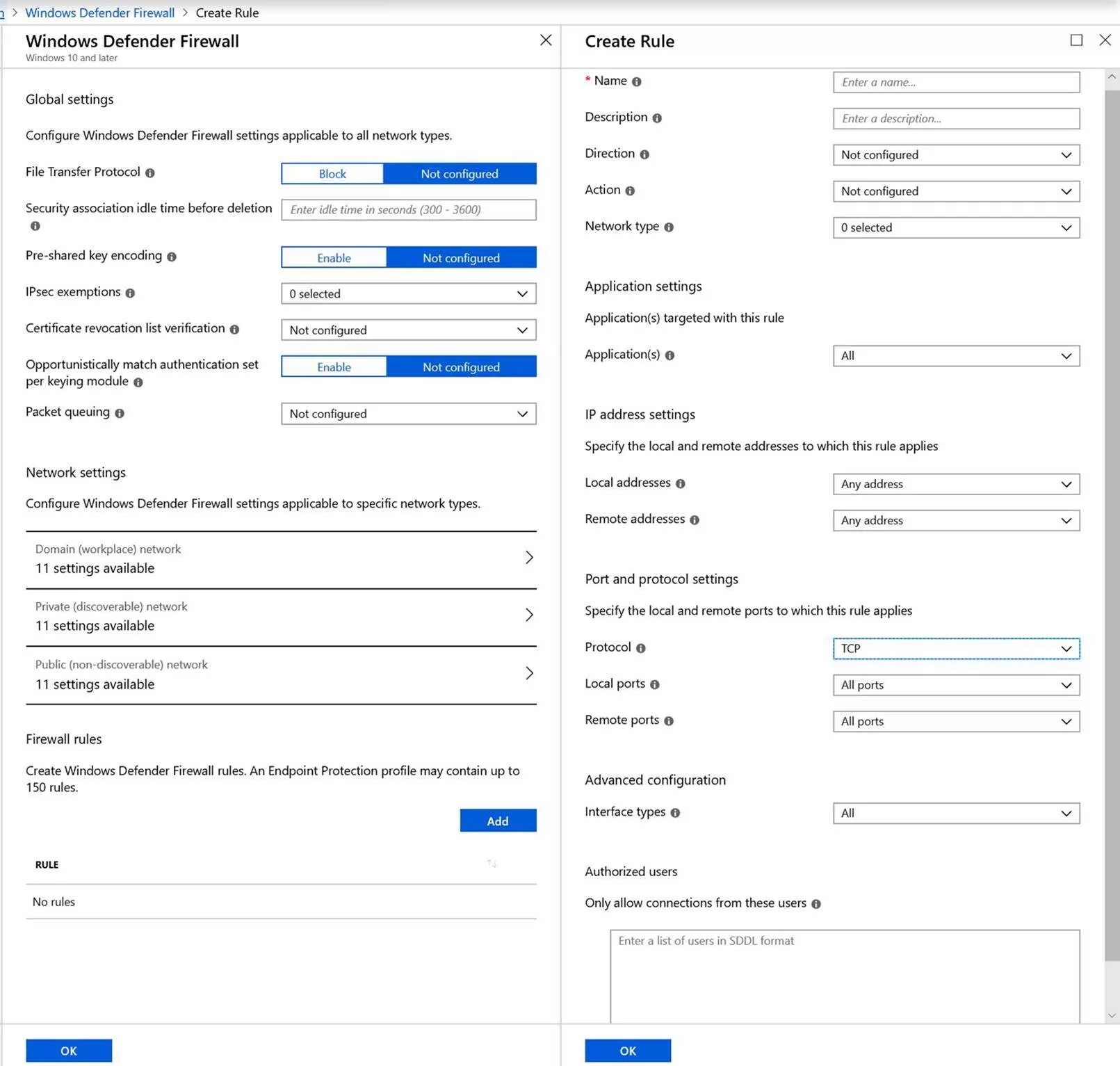 Apply network setting