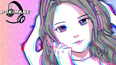 Pokimane Anime Style Wallpaper. 