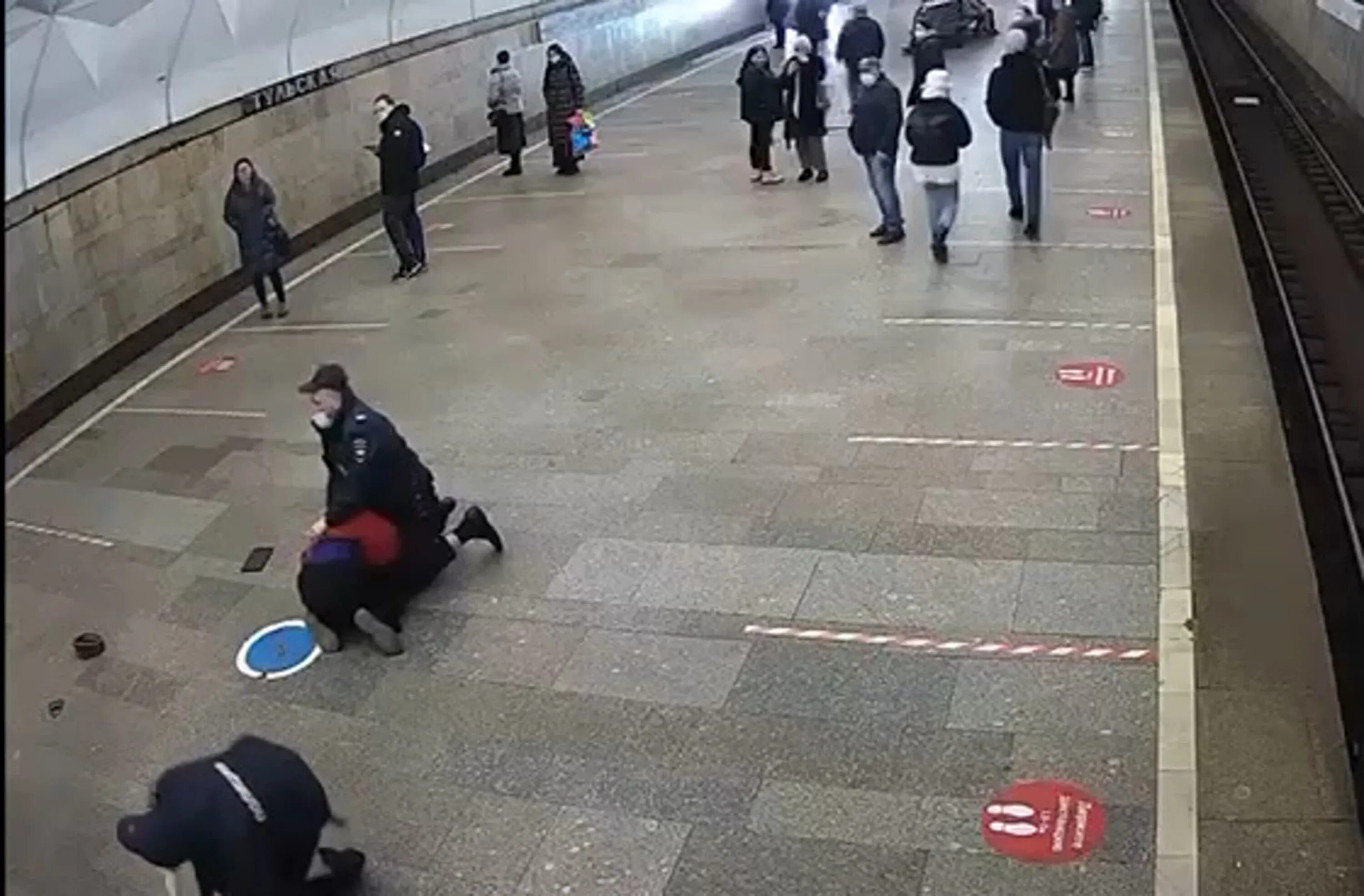 Видео нападения в москве