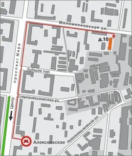 Улица на карте 10