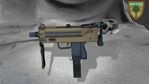 Сувенирный mac 10 дамасская охра