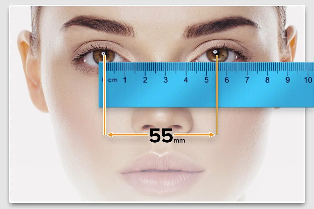 Расстояние между зрачками. Межзрачковое расстояние как измерить. Как измерить меж зрачкоаое расстояние. Дистанция между зрачками. Определить на глазок