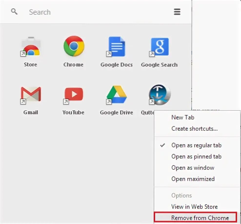 Запустить приложение chrome