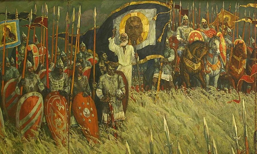 Сражение дмитрия донского на куликовом поле. Битва дмитрия донского на куликовом поле. знамя дмитрия донского на куликовом поле.