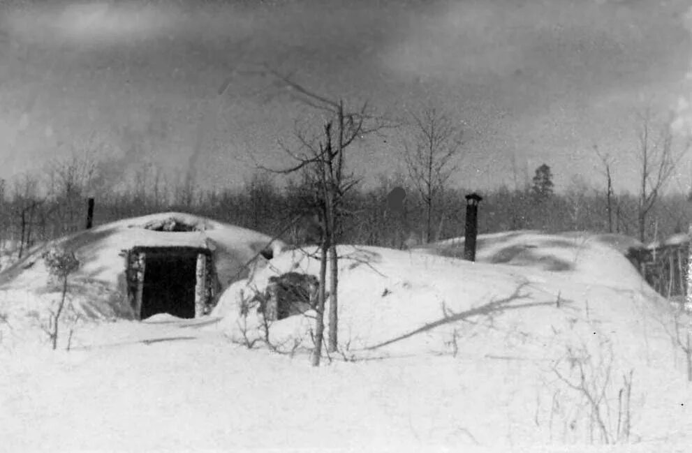 Землянка военных лет. Землянки в деревне в ВОВ 1941-1945.