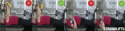 Правильный хват при жиме лежа