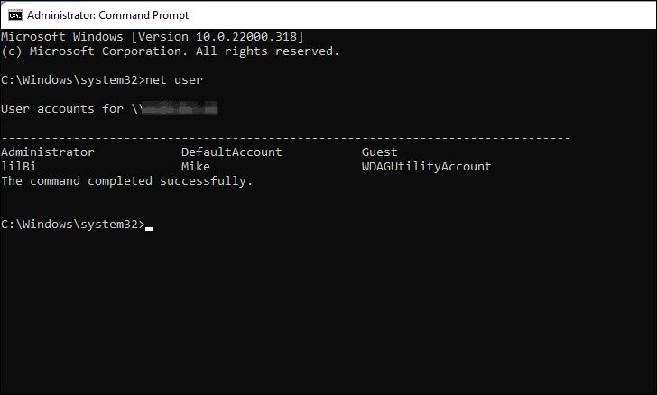 Windows net user. Windows net user