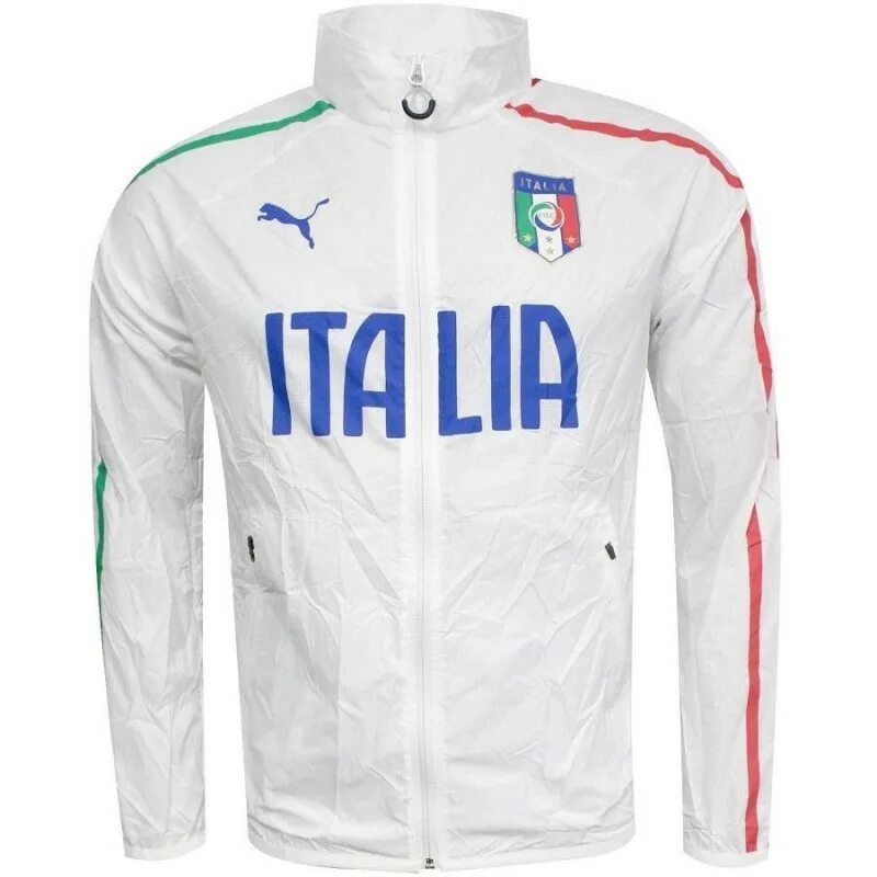 Спортивный костюм италия. FIGC Puma белая. Ветровка Puma Italia. Puma Anorak белая. Puma Italia куртка.