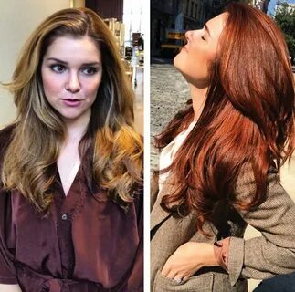 окрашивание волос после рыжего цвета