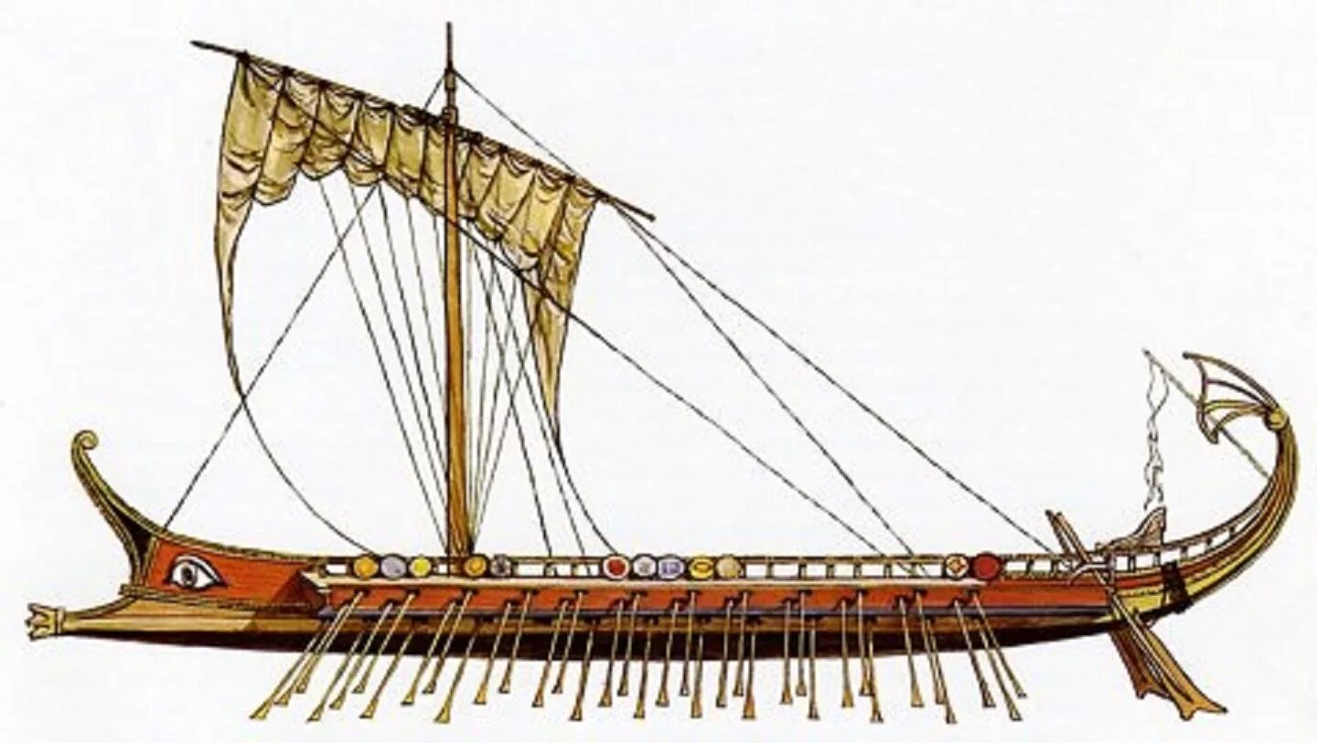Триер корабль древней Греции. Древняя Греция трирема корабль. Лодка Триера древней Греции. Корабли триеры древней Греции.