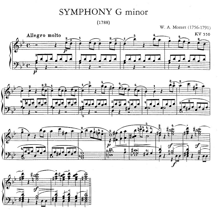 А. Транспонирующие духовые инструменты. Транспонирующие инструменты в партитуре. 40 симфония моцарта ноты для фортепиано ноты. Симфония № 40.