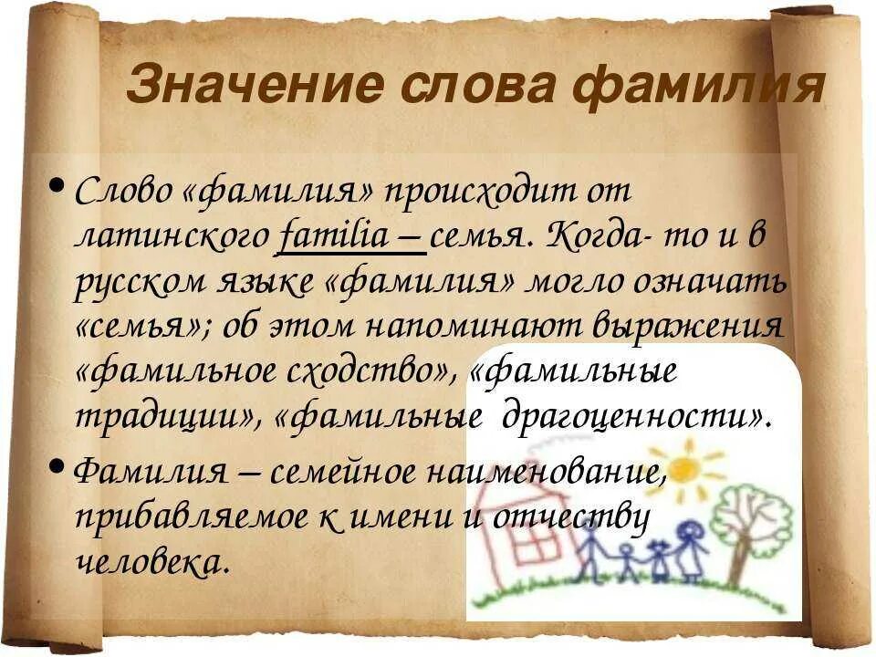 Что значит слово родиться. Происхождение слова фамилия. Значение слова. Происхождение имен и фамилий. Значение слова слово.