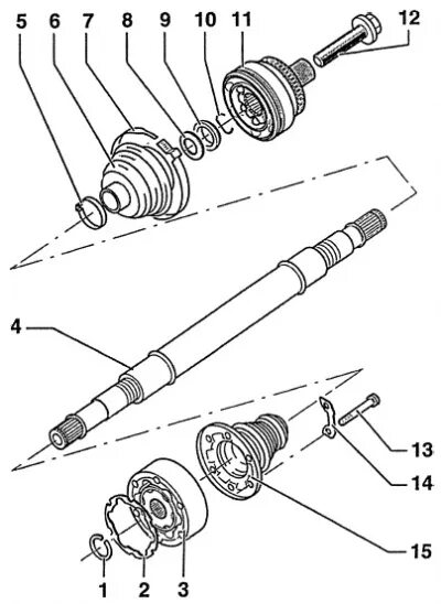 Болты на привод е39. Привод ауди а6 с5 2. Как разобрать приводной вал. Фольксваген б3 схема привода колеса. Снятие приводного вала мондео 4.