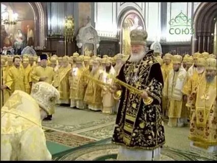 Литургия прямая трансляция храм христа спасителя