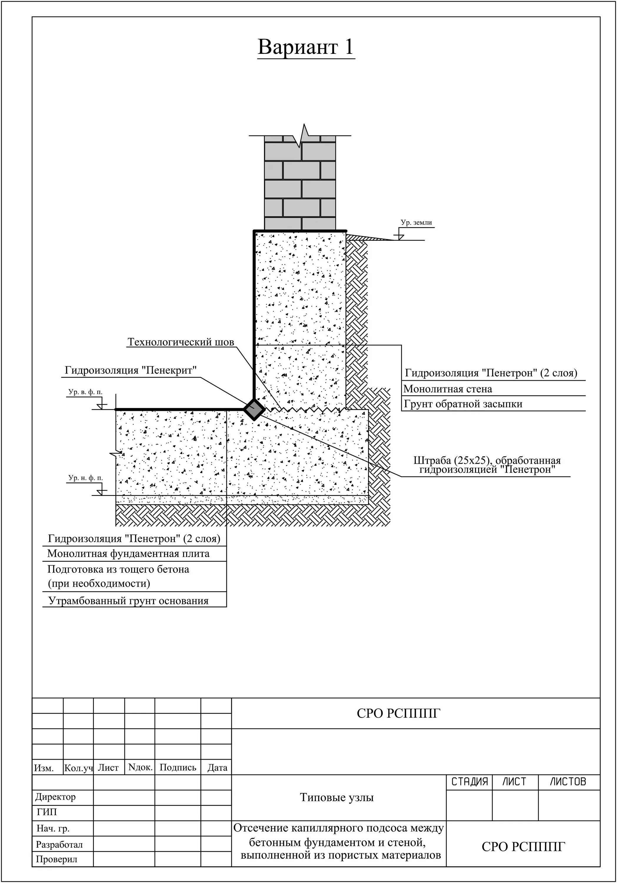 Пенетрон узлы гидроизоляции. Узлы примыкания обмазочной гидроизоляции. Типовой узел гидроизоляции фундамента. Пенетрон узлы фундамента. Гидроизоляция стен фундаментов