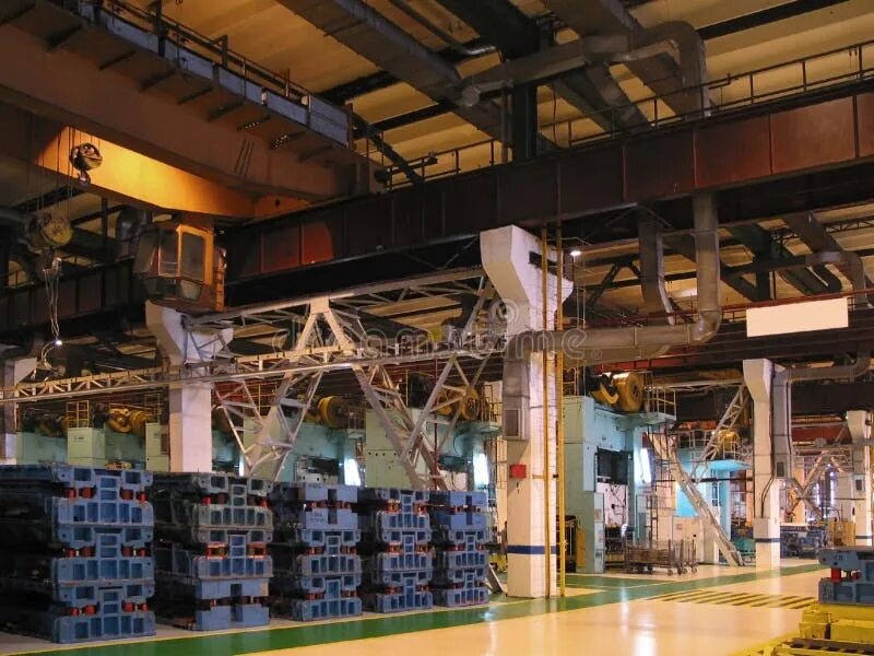 Inside factory. Factory inside.