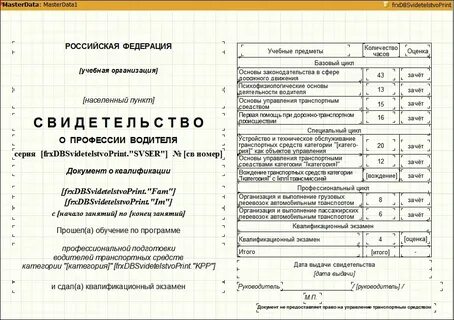 Получить об окончание автошколы