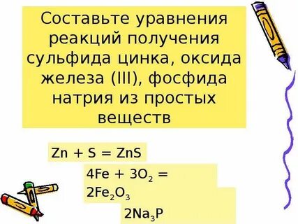 Уравнение реакции сульфида железа 2