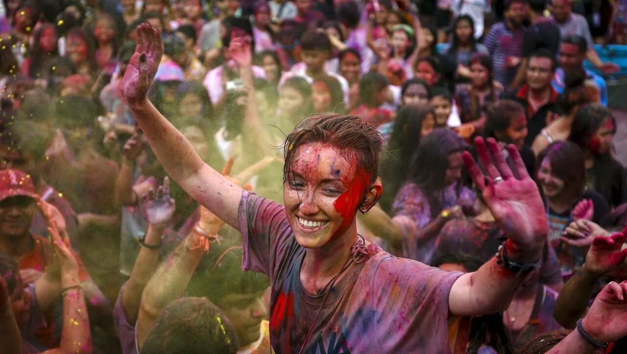 Индийский праздник Холи. Праздник красок Холи в Индии. Холи — Индуистский фестиваль весны. Фестиваль холе