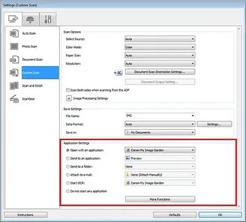 Mf scan utility