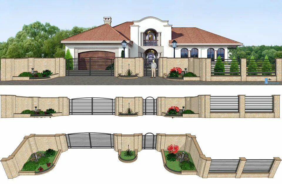 Красивый фасадный забор. Проект забора на участке. Проект забора на участке. Красивый забор. Проекты заборов и ворот.