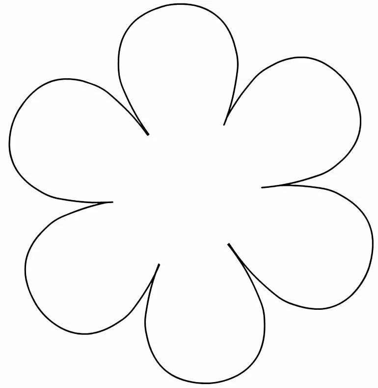 Ромашка трафарет для вырезания. Трафарет цветочка. Цветик семицветик ромашка 6 лепестков. Цветок 6 лепестков. Трафарет "цветы".