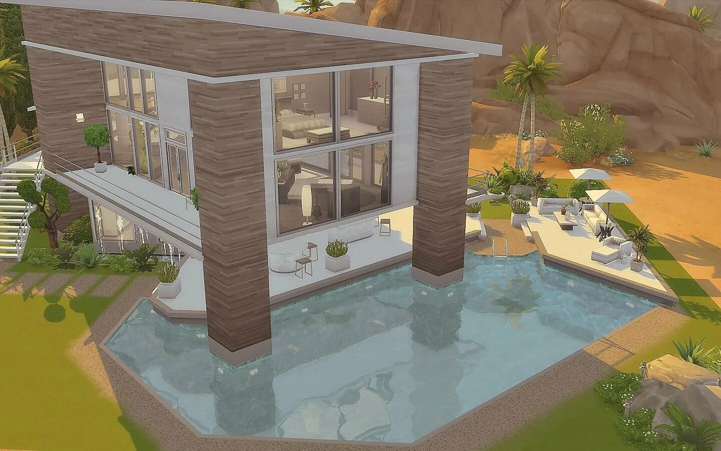 Как заселить дома в симс 4. Симс 3 современный дом. house 19 симс 4. via sims house 19. современный особняк симс 4.