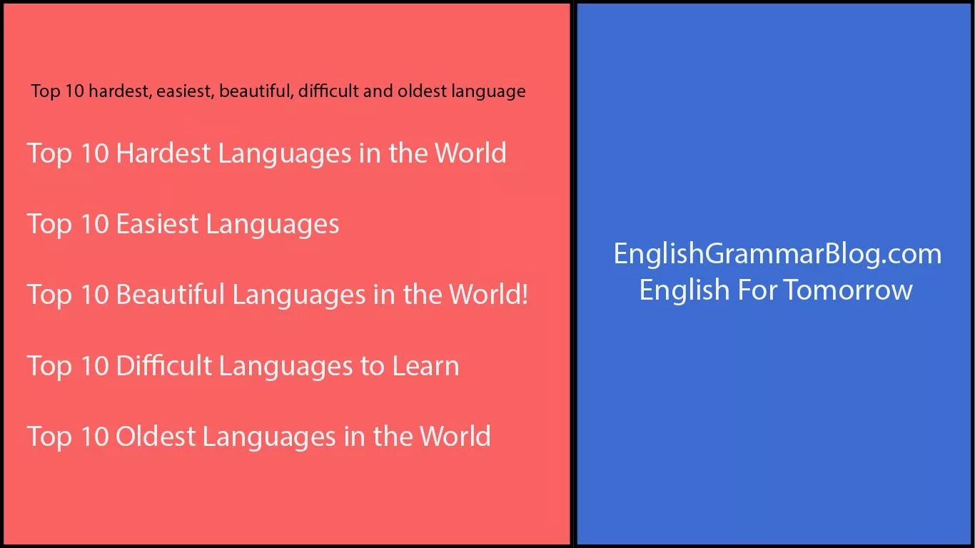 Learn languages is difficult. Hardest languages in the world. top hardest languages. the most difficult languages in the world. the easiest language in the world.