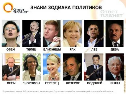 Политики имена