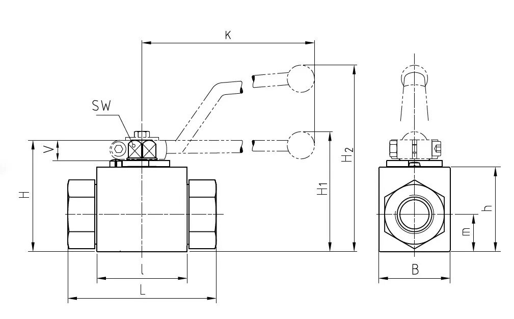 Кран шаровый 500. Кран шаровый блочный BKH-g1/2 DN 13 pn500 с отв. MHA. Кран шаровой BKH dn13 pn500. Кран блочный шаровой м18х1.5 DN pn500. Шаровой кран ягт100 габариты.