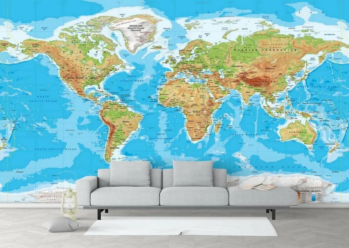 Карта мира. Физическая карта мира. Карта мира фото. Географическая карта мира.