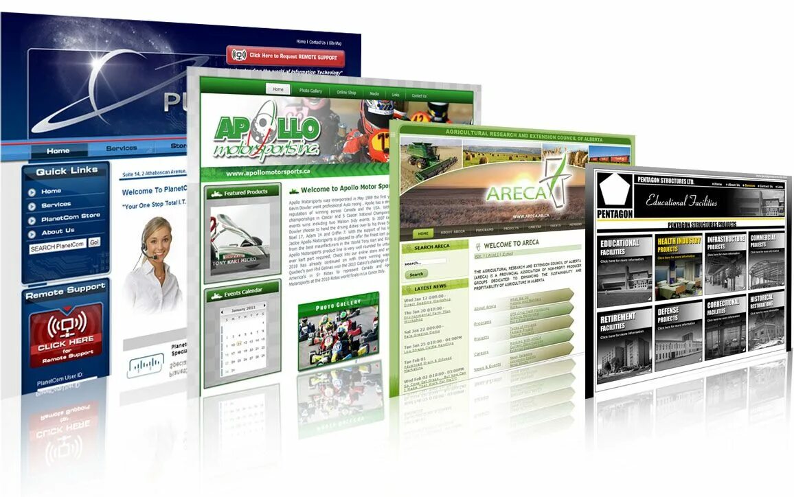 Website includes