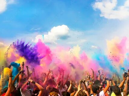 Colourful party