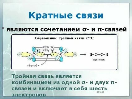 Кратная связь в органической химии
