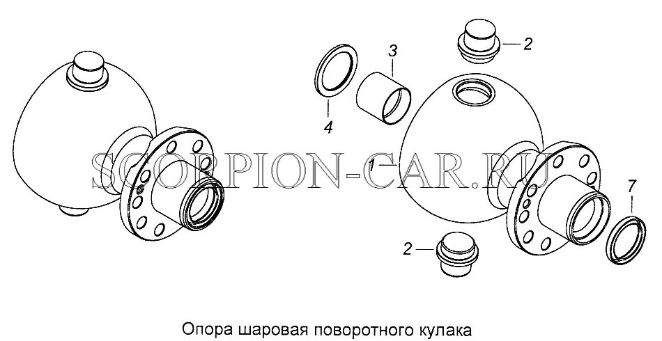 Опора шаровая 4310