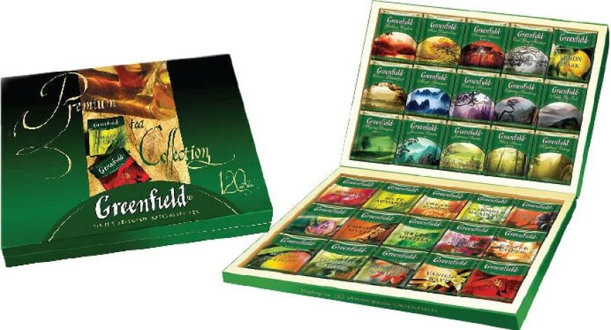 тесс набор ассорти 60 пак. шкатулка для чая гринфилд. чайный набор гринфилд ассорти. коллекция чая гринфилд 120 пакетиков. гринфилд чай набор ассорти.