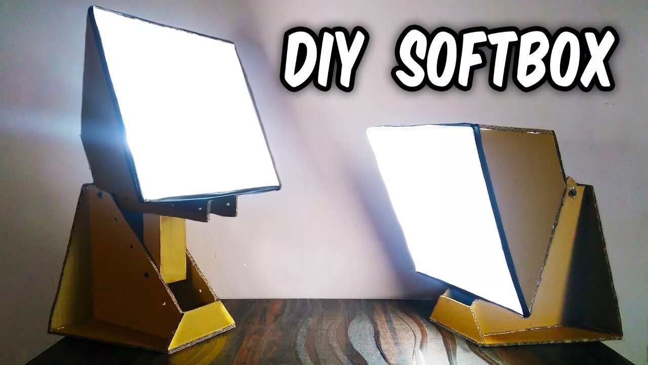 Софтбокс из картона. Softbox Light. DIY Soft Box. Софтбокс своими руками чертежи.