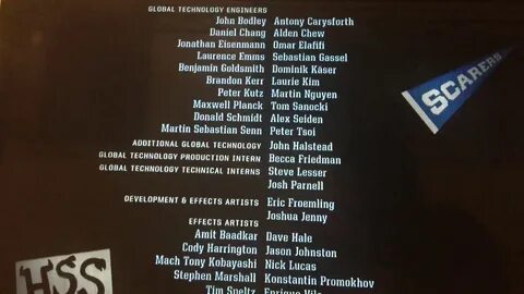 Monsters inc end credits