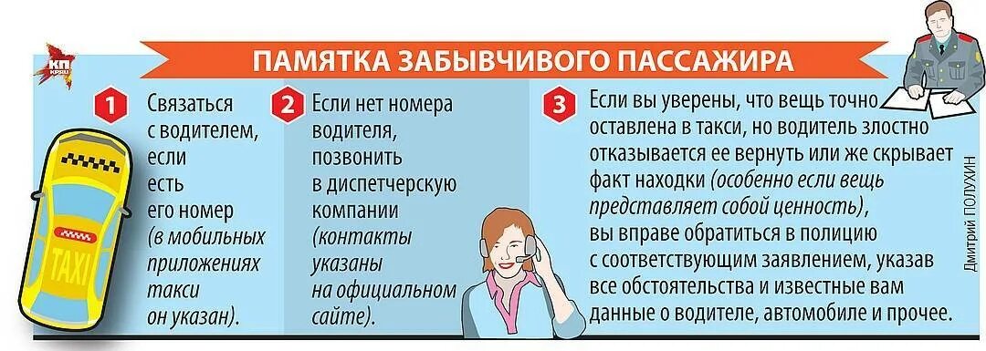 Составить памятку пассажира