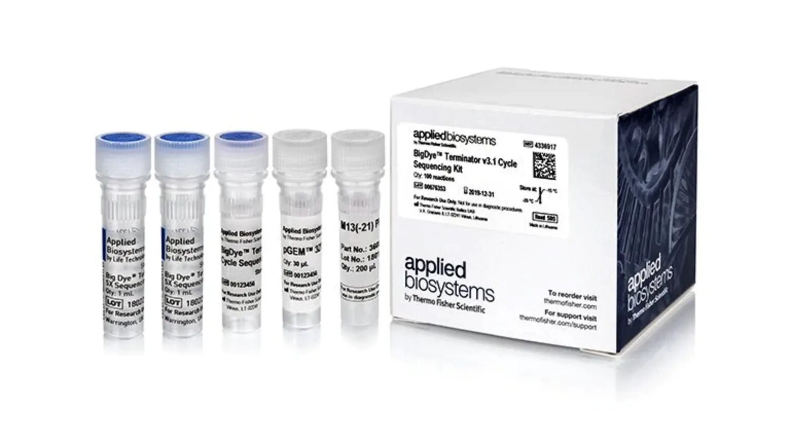 Реагенты для секвенирования. Набор реагентов для секвенирования miseq reagent kit v3 (600 cycle). bigdye™ terminator v3.1 cycle sequencing kit. bigdye terminator v3.1 sequencing standards kit 3500/3500xl. буфер для секвенирования, 5х, bigdye terminator v1.1/3.1 sequencing buffer (5x), 1мл.