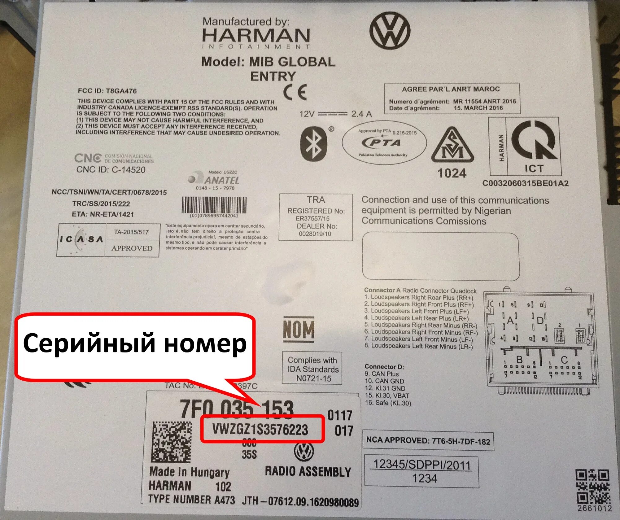 Россия серийный номер. Серийный номер магнитолы Фольксваген. Магнитола l56vw2 серийный номер. Код магнитолы по серийному номеру. Серийный номер оборудования.