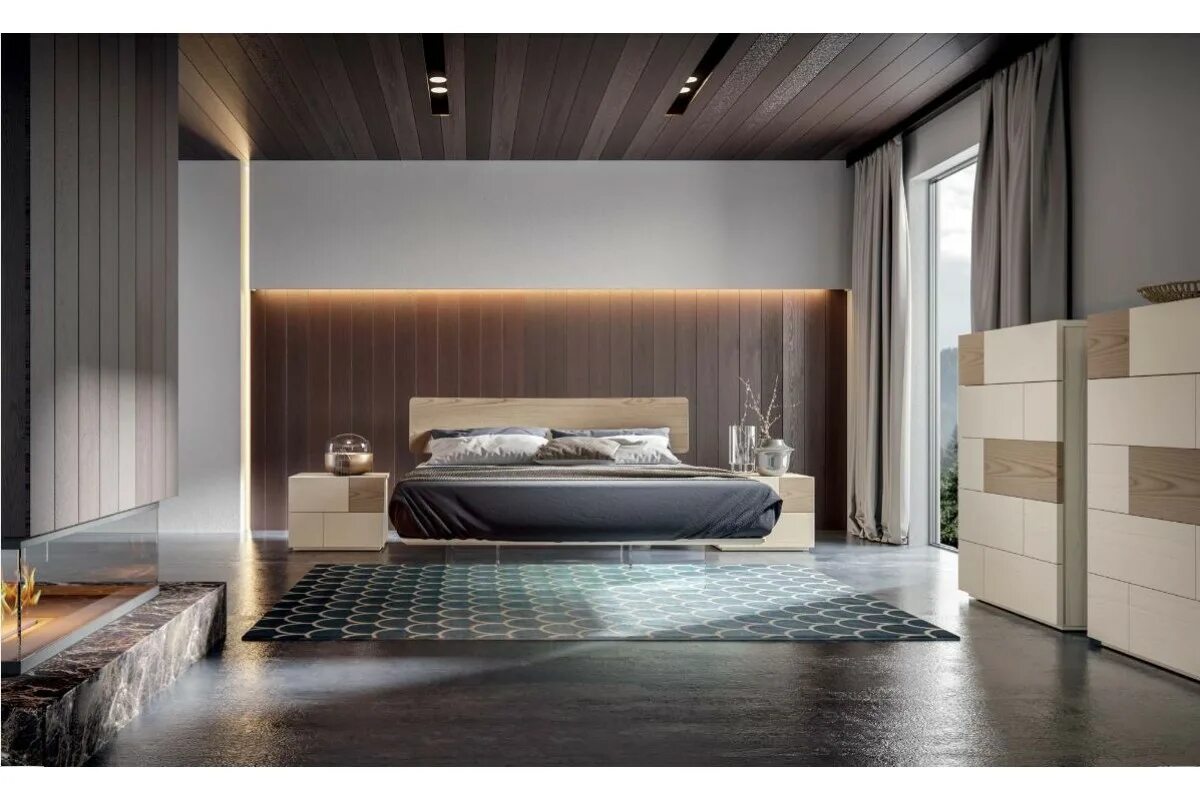 кровать кинг сайз с тумбами. кровать gautier 180 200. кровать с подвесными тумбами. парящая кровать аскона.