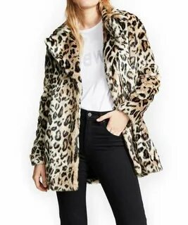 Райлли, Келли Бет гепарда женские Даттон леопард длинный рукав пальто из ис...