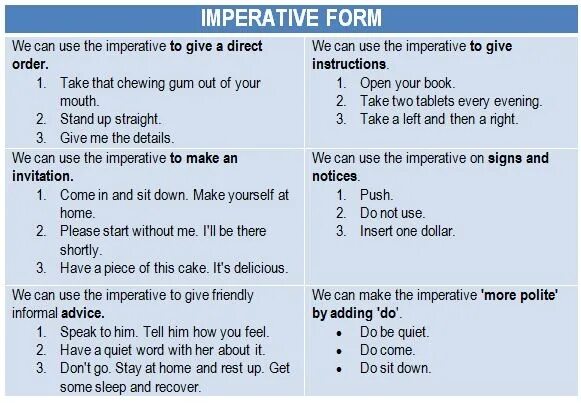 Instruction is given in the