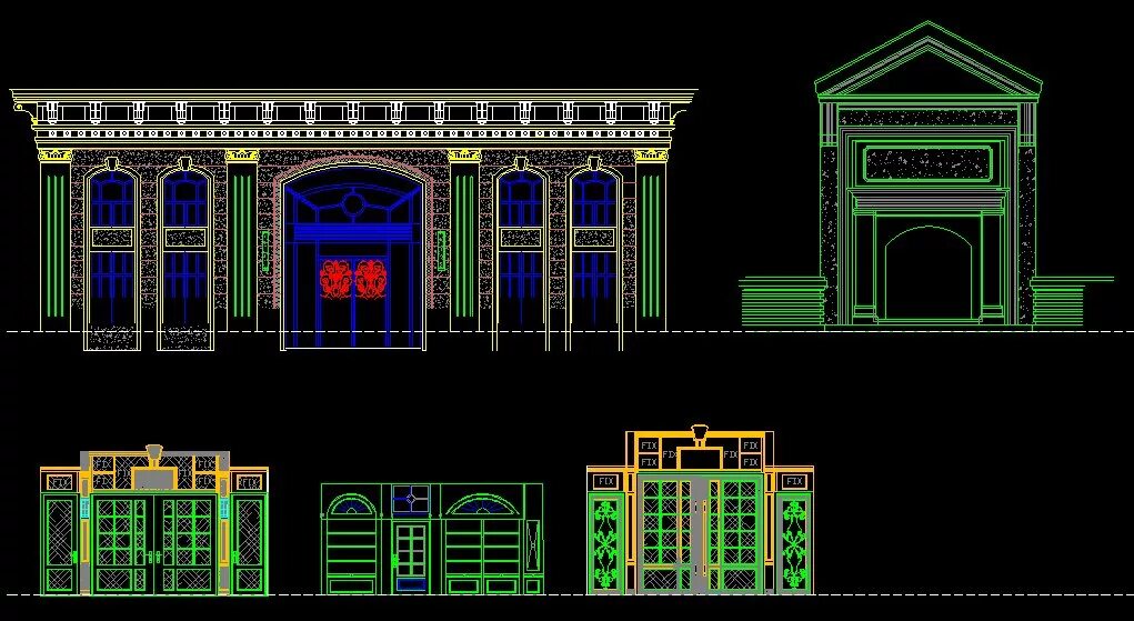Проекты домов dwg. Autocad дом. Фасад dwg. Фасад одноэтажного здания автокад. Dwg чертеж дома.
