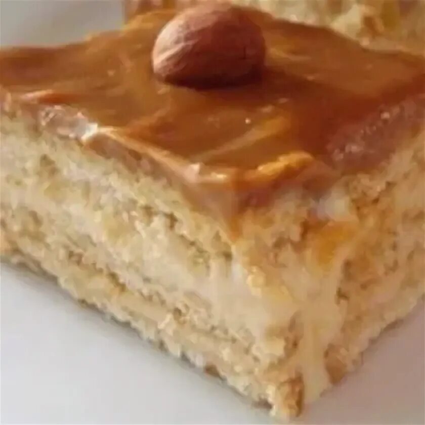 Пирог без выпечки из сгущенки
