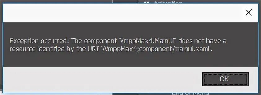 Exception occurred