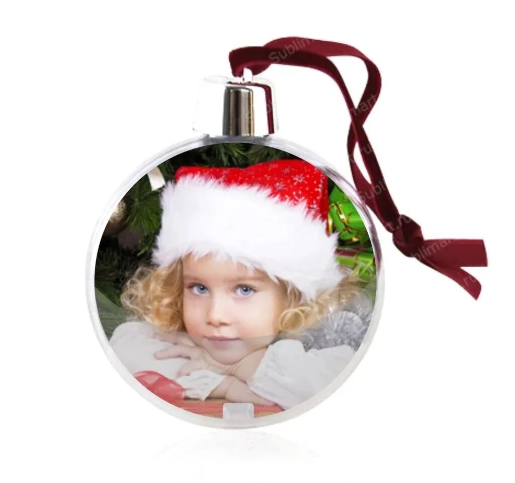 новогодние шары с полиграфической вставкой. шар под вставку. елочный шар под вставку. шар елочный пластик прозрачный плоский под вставку, d70мм, ширина 30 мм. елочный шар с фотографией внутри своими руками.